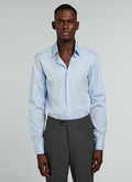 Sky blue cotton poplin shirt - H3OXAN-VH15-39