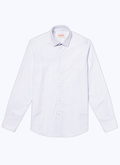 Micro checked cotton poplin shirt - H3OXAN-VH43-39