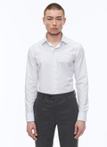 Micro checked cotton poplin shirt - H3OXAN-VH43-39