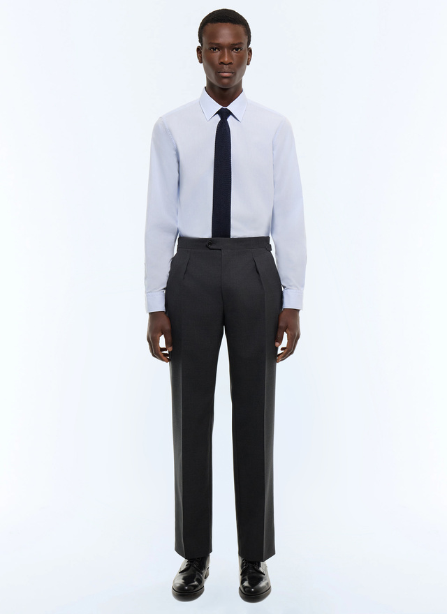 Men's sky blue shirt Fursac - H3AXAN-JH44-D039