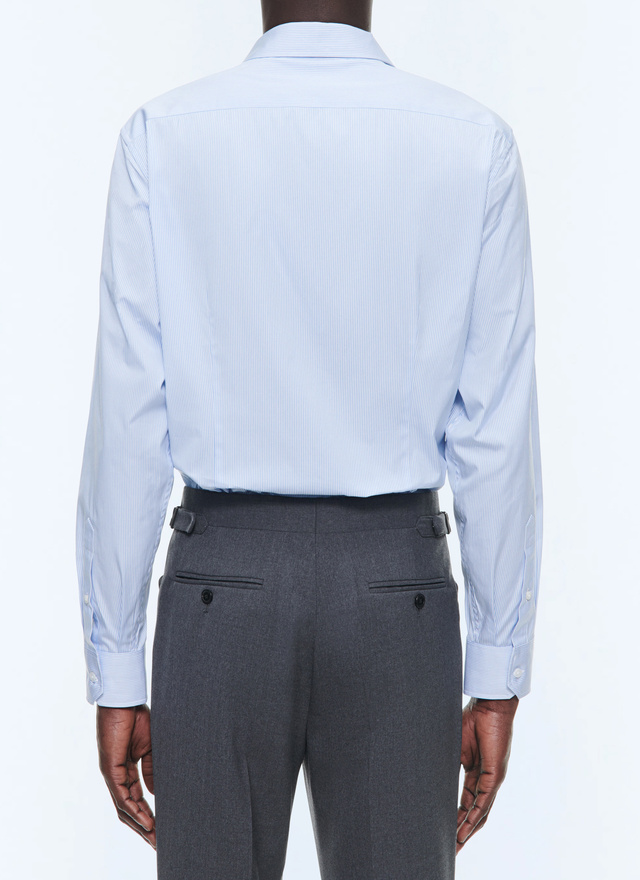 Men's cotton poplin shirt Fursac - H3AXAN-DH39-D039