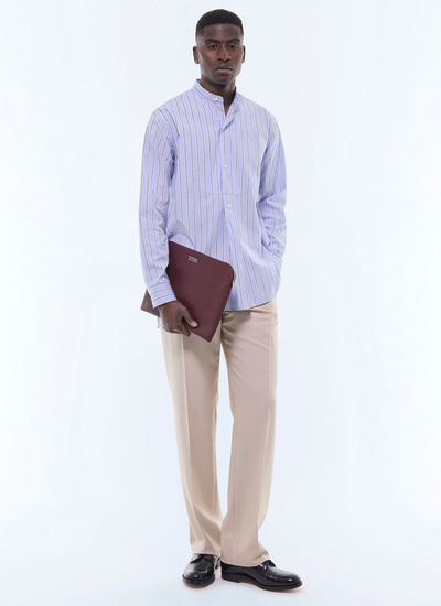 Men's sky blue shirt Fursac - H3GURU-GH06-D039