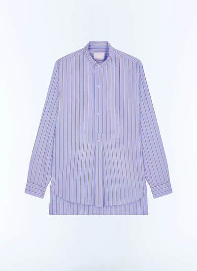 Men's sky blue - white stripes shirt Fursac - H3GURU-GH06-D039