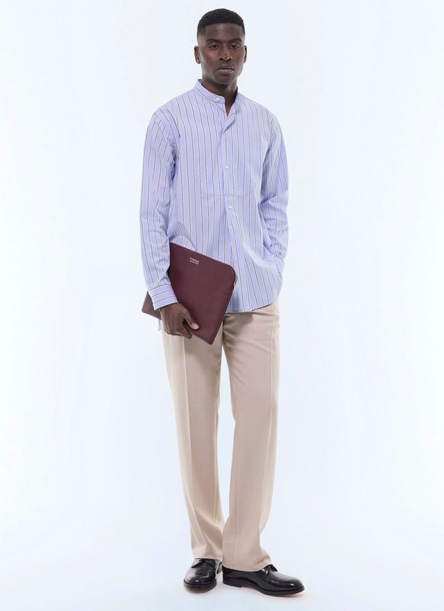 Men's sky blue shirt Fursac - H3GURU-GH06-D039
