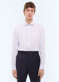 Cotton micro-pattern shirt - H3LCUT-LH02-D039
