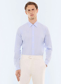 Slim-fit striped cotton shirt - H3LXAN-LH07-D039