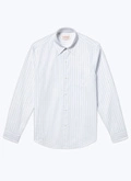 Striped organic cotton poplin shirt - H3AVIA-BH30-02