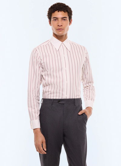 Men's shirt white cotton poplin Fursac - H3FARO-GH15-C014