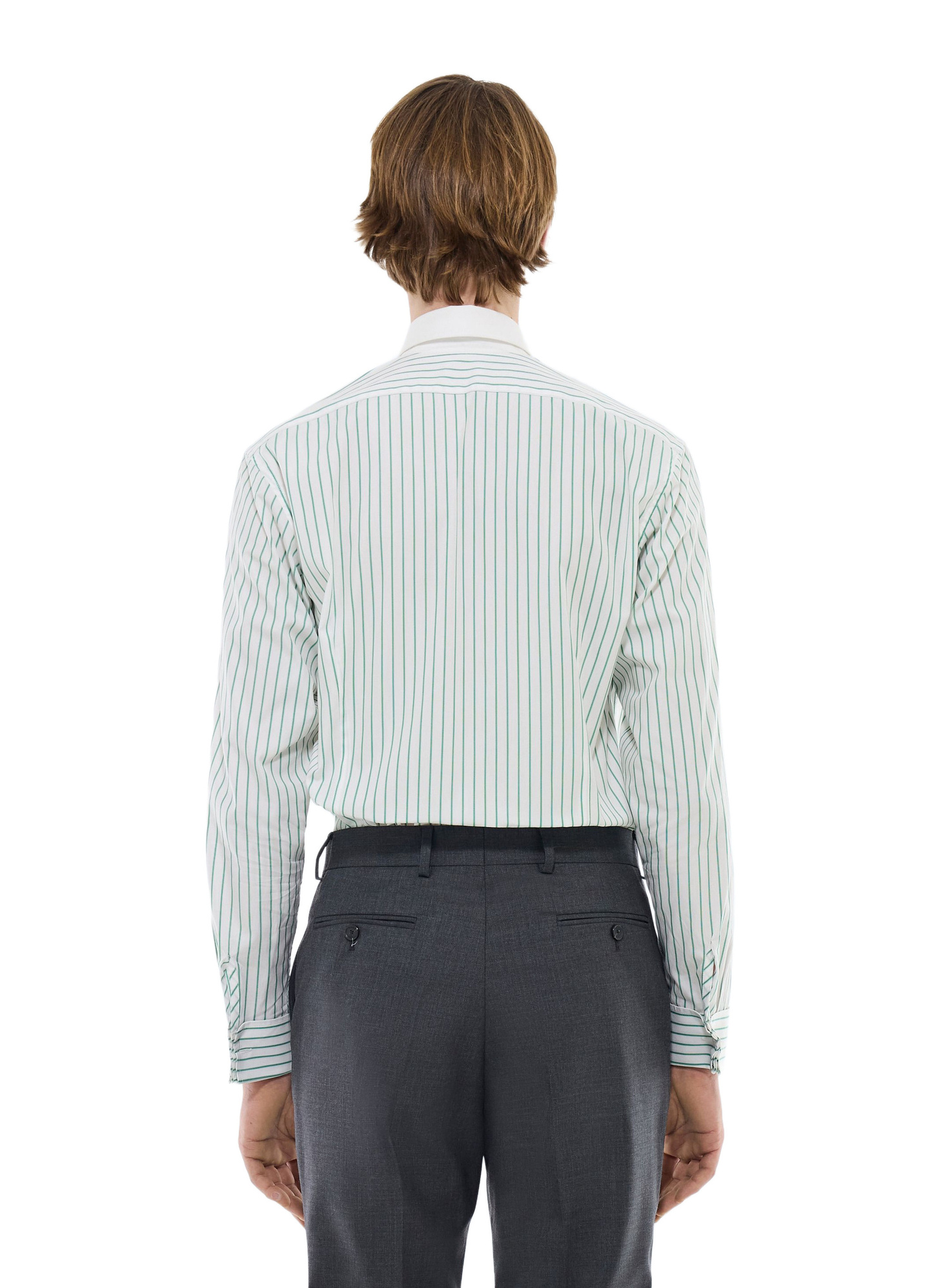 Men's shirt white cotton poplin Fursac - H3FARO-FH18-H008
