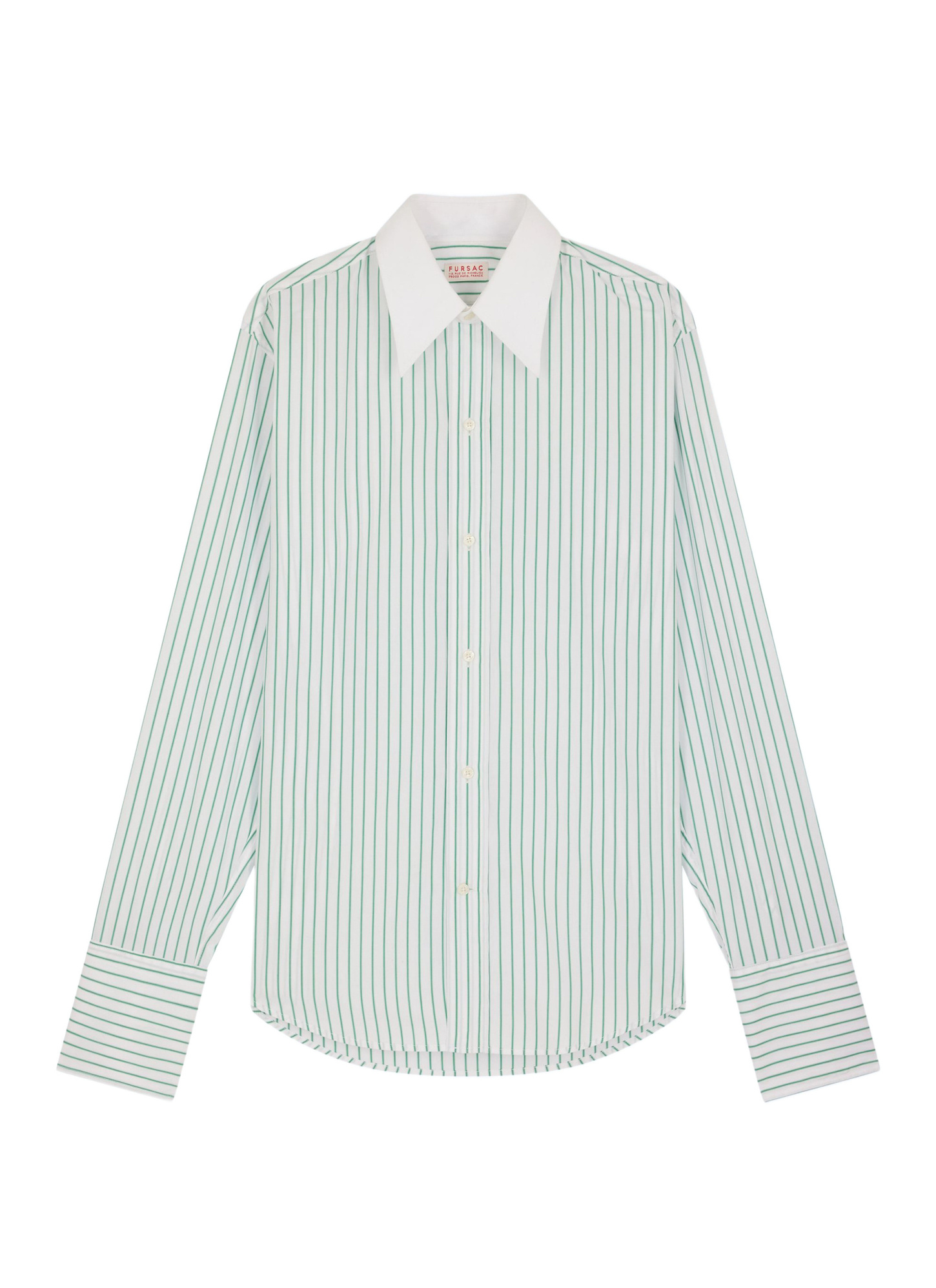 Men's shirt white cotton poplin Fursac - H3FARO-FH18-H008