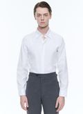 Cotton shirt with a swallow collar - H3ADAV-E005-01