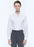 Cotton shirt with a swallow collar - H3ADAV-E005-01