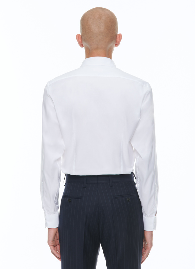 Men's cotton poplin shirt Fursac - H3AXAN-E005-01