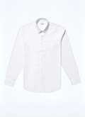 Cotton poplin shirt with straight collar - H3AXAN-E005-01