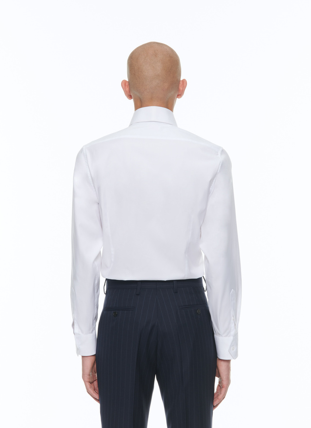 Men's cotton poplin shirt Fursac - H3CHIC-E005-01