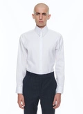 Cotton poplin shirt with spear collar - H3CHIC-E005-01