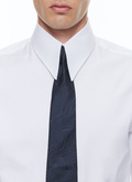 Cotton poplin shirt with spear collar - H3CHIC-E005-01