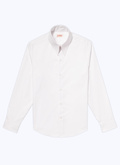 Cotton poplin shirt with spear collar - H3CHIC-E005-01