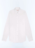 Band-collar cotton twill shirt - H3LXAN-E005-01