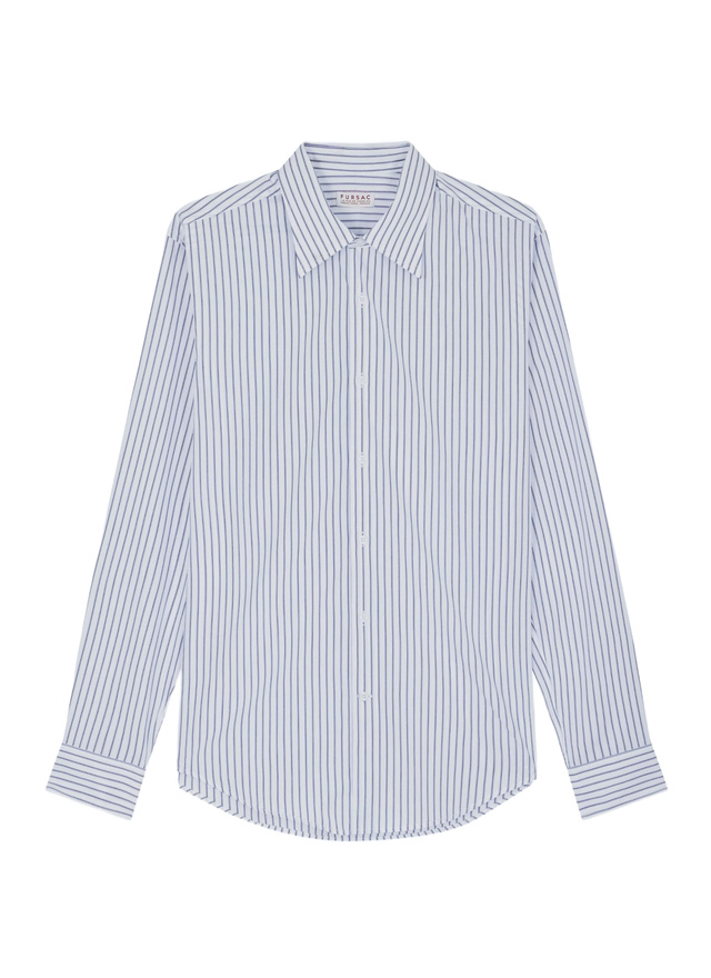 Men's shirt white cotton poplin Fursac - H3ADAV-FH18-D030