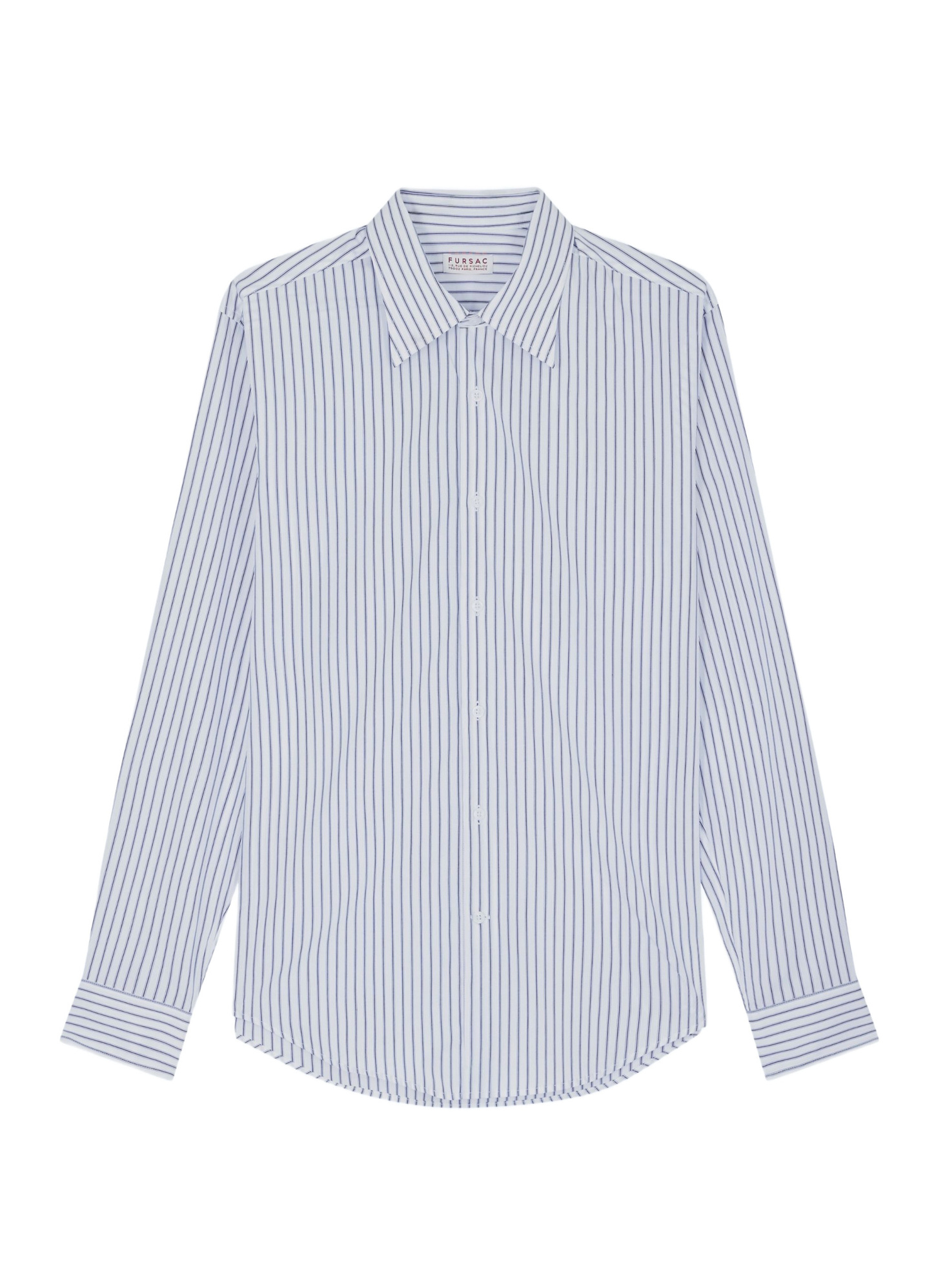 Men's shirt white cotton poplin Fursac - H3ADAV-FH18-D030