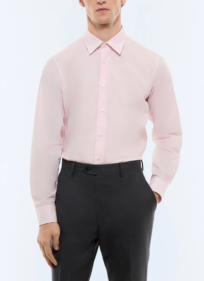 Men's shirt white double-twisted cotton poplin Fursac - H3AXAN-JH50-F006
