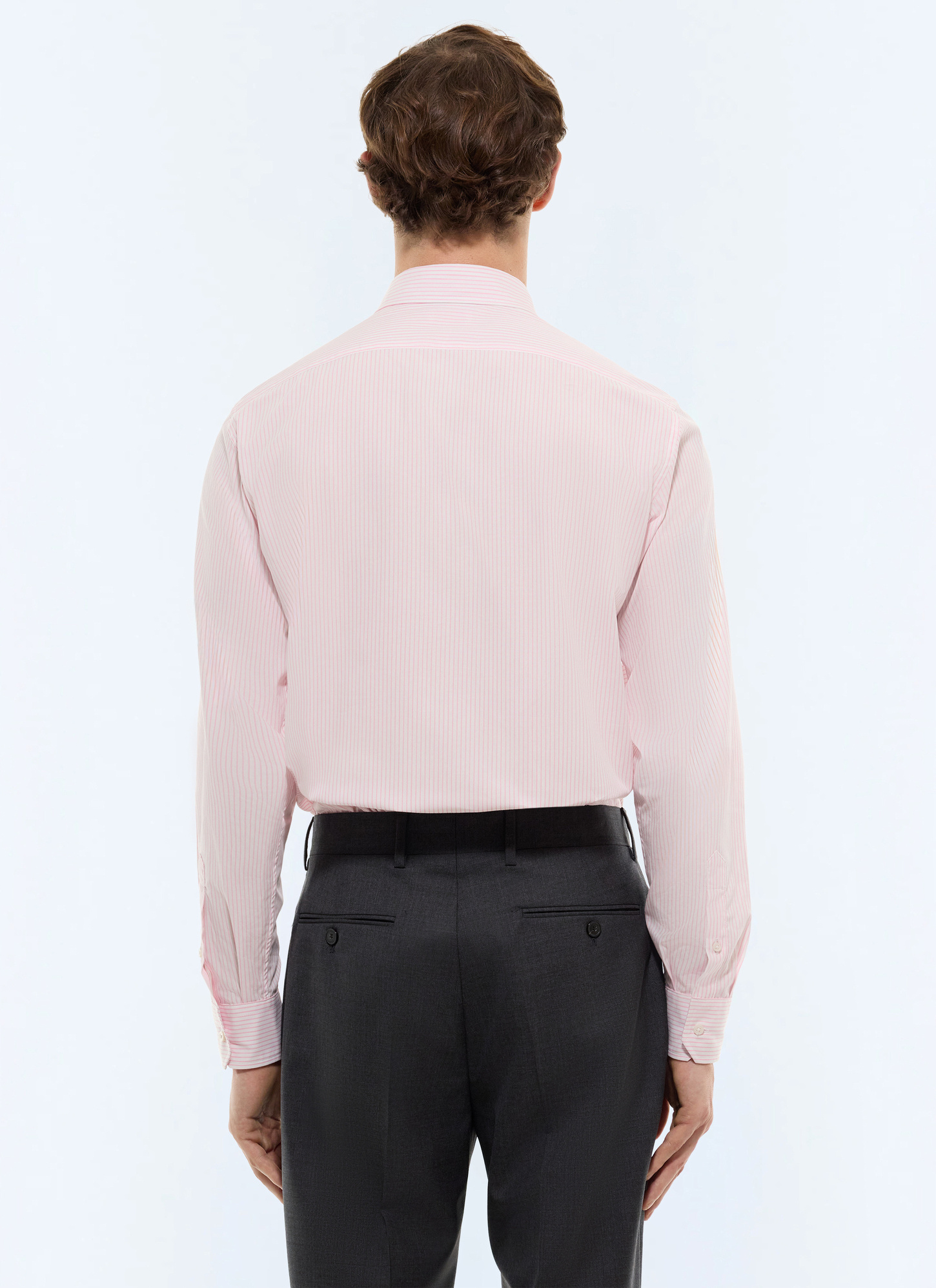 Men's double-twisted cotton poplin shirt Fursac - H3AXAN-JH50-F006