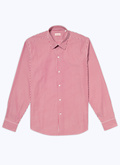 Cotton shirt with straight collar - H3AXAN-CH44-C013