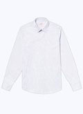 Cotton shirt with straight collar - H3AXAN-CH45-D038