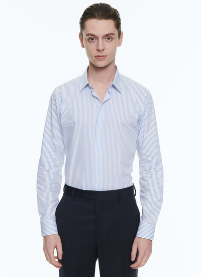 Men's shirt white organic cotton Fursac - 23EH3AXAN-AH55/39