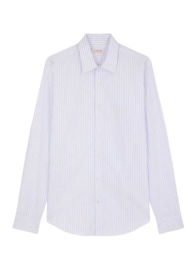 Men's shirt white cotton poplin Fursac - H3AXAN-GH14-D039