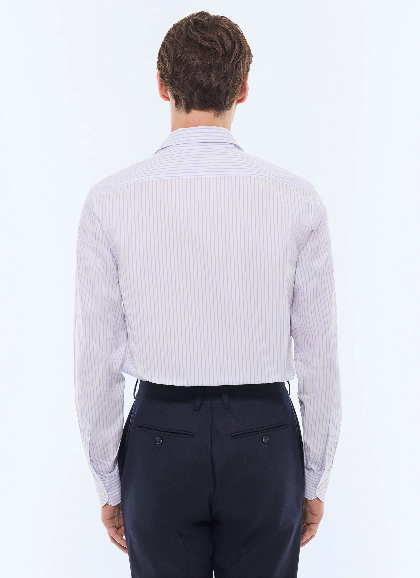 Men's cotton poplin shirt Fursac - H3AXAN-GH14-D039