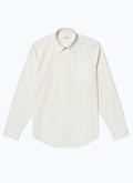 Striped shirt with swallow collar - H3ADAV-DH13-E005