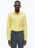 Cotton shirt with swallow collar - H3ADAV-DH17-E003