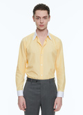 Yellow cotton poplin shirt - H3ADAV-VH13-52