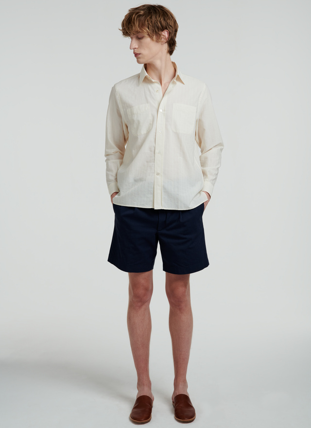 Embroidered stripes casual shirts shirt 