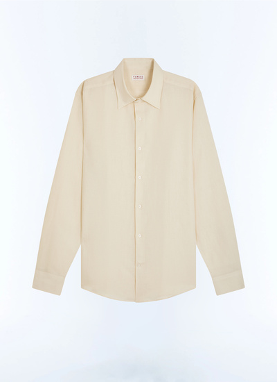 Men's beige shirt Fursac - H3EDAV-DH50-A008