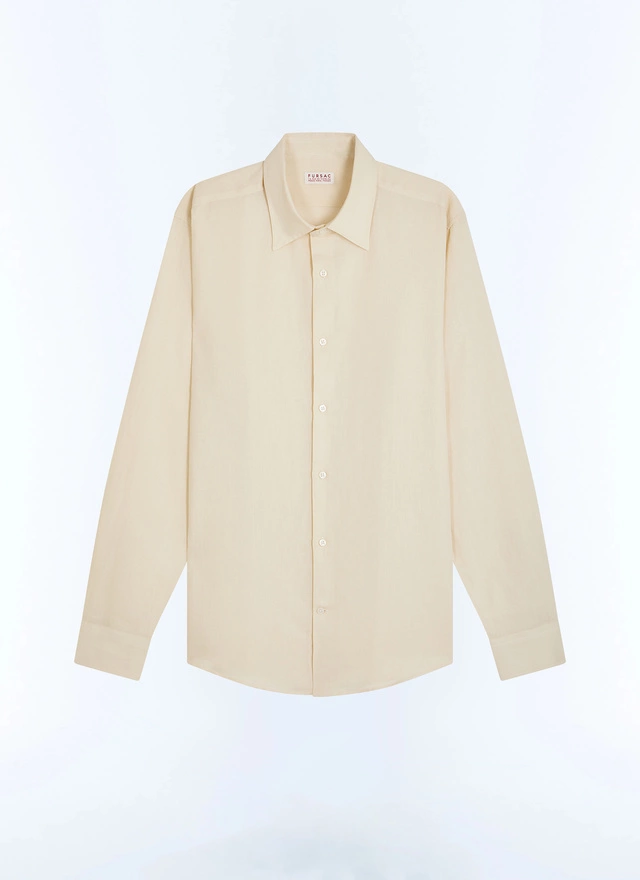 Men's beige shirt Fursac - H3EDAV-DH50-A008