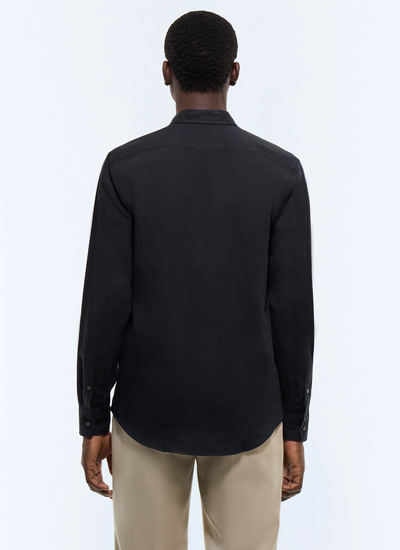 Men's organic cotton and certified linen shirt Fursac - H3EDAV-DH50-B020