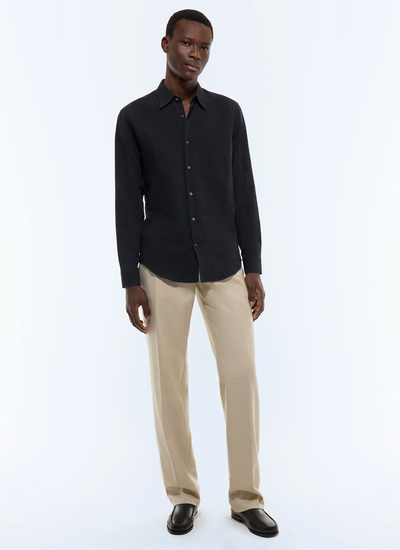 Men's black shirt Fursac - H3EDAV-DH50-B020