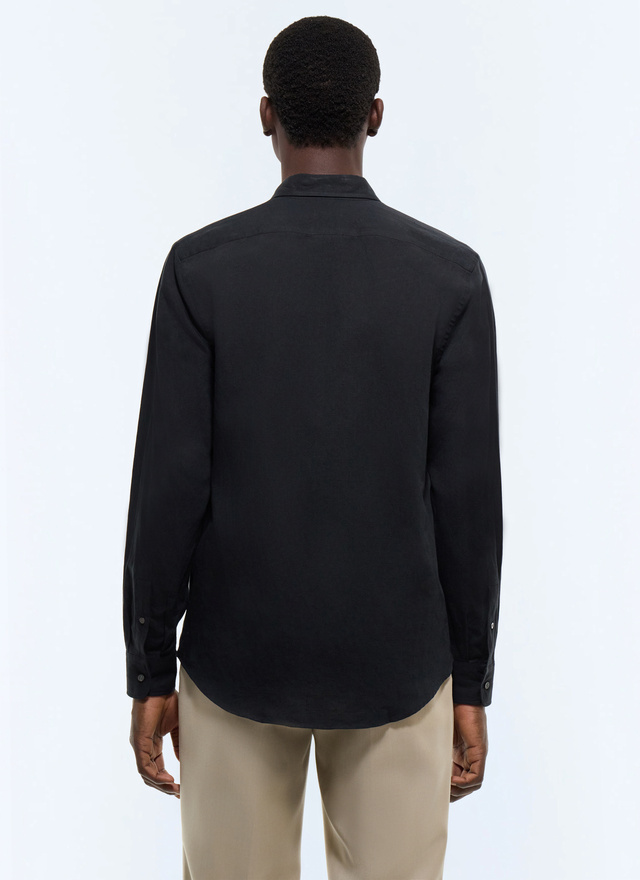 Men's organic cotton and certified linen shirt Fursac - H3EDAV-DH50-B020