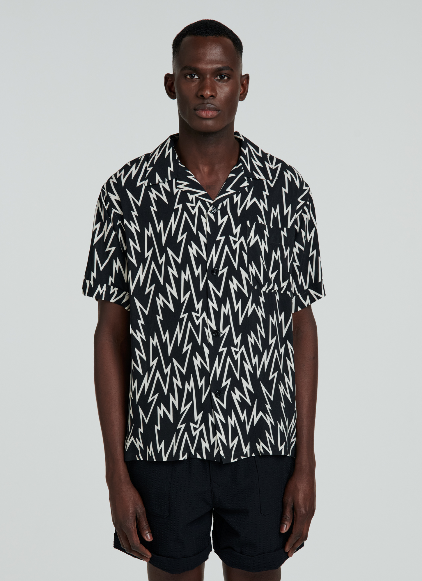 Men's viscose shirt Fursac - H3VUNY-VH47-20