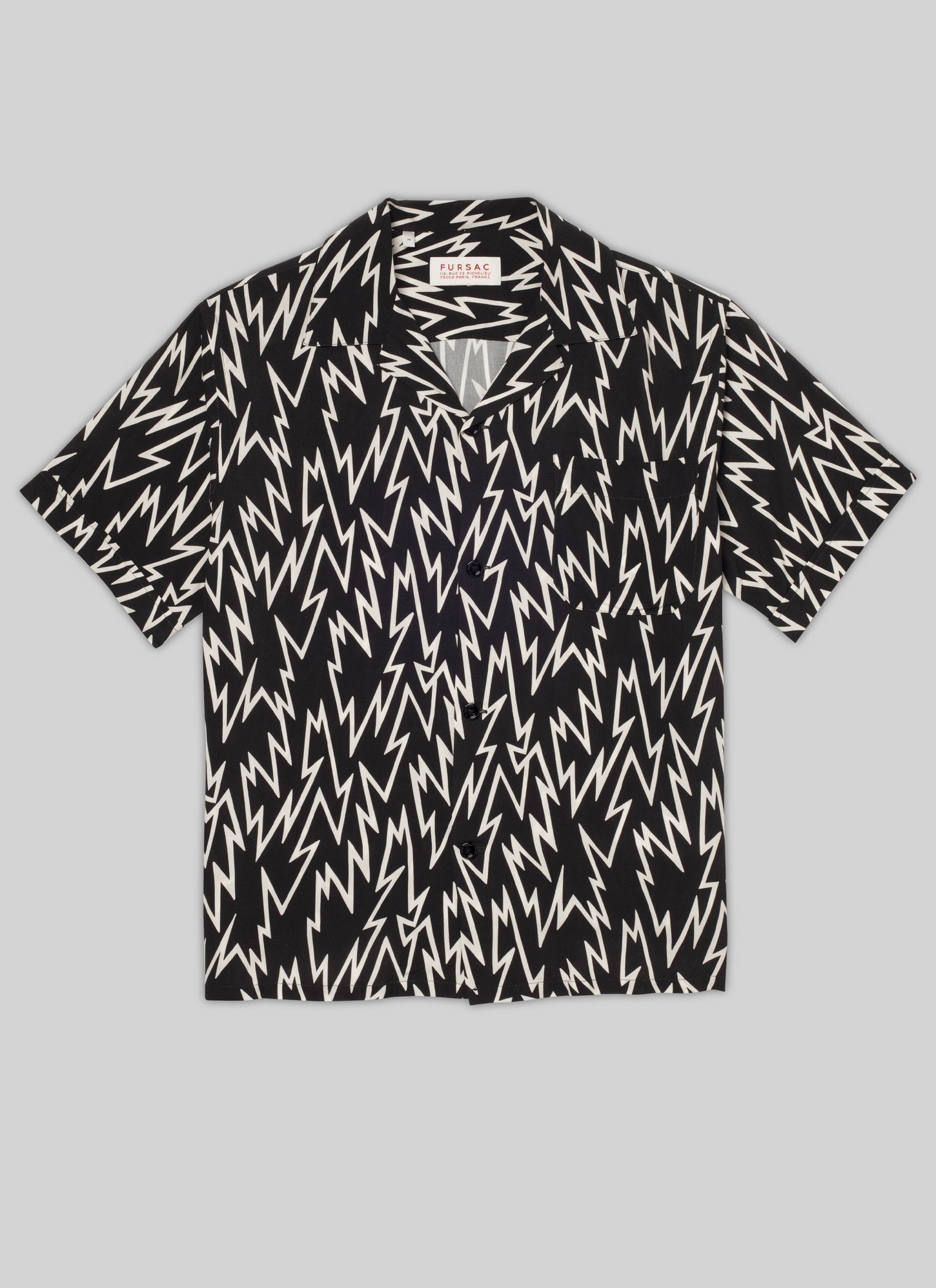 Men's black shirt Fursac - H3VUNY-VH47-20