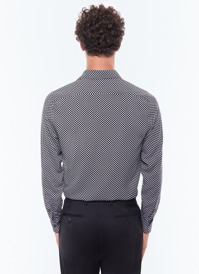 Certified viscose polka dot shirt