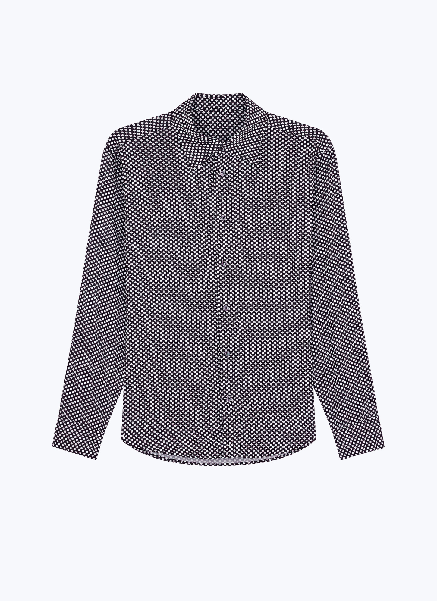 Men's black ecovero viscose shirt Fursac - H3EPOI-EH28-B001