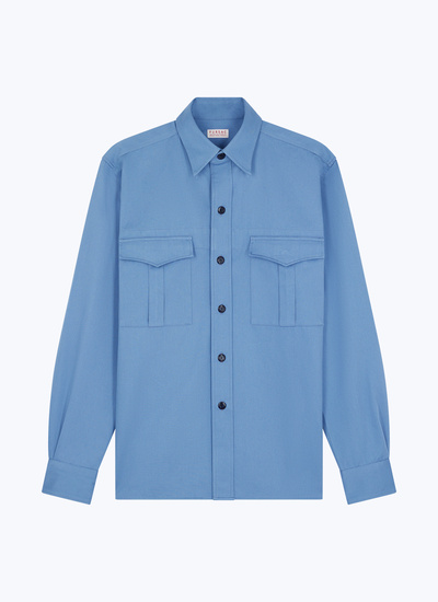 Men's cotton twill shirt Fursac - H3EFAB-EH05-D028