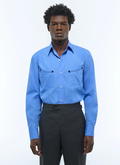 Cotton poplin Western shirt - H3FAMP-FH04-D017