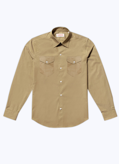 Men's bronze shirt Fursac - H3BOBA-BH38-44