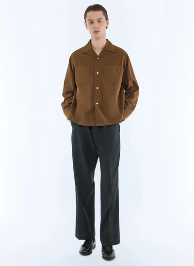 Men's brown shirt Fursac - H3FURE-EH36-G018