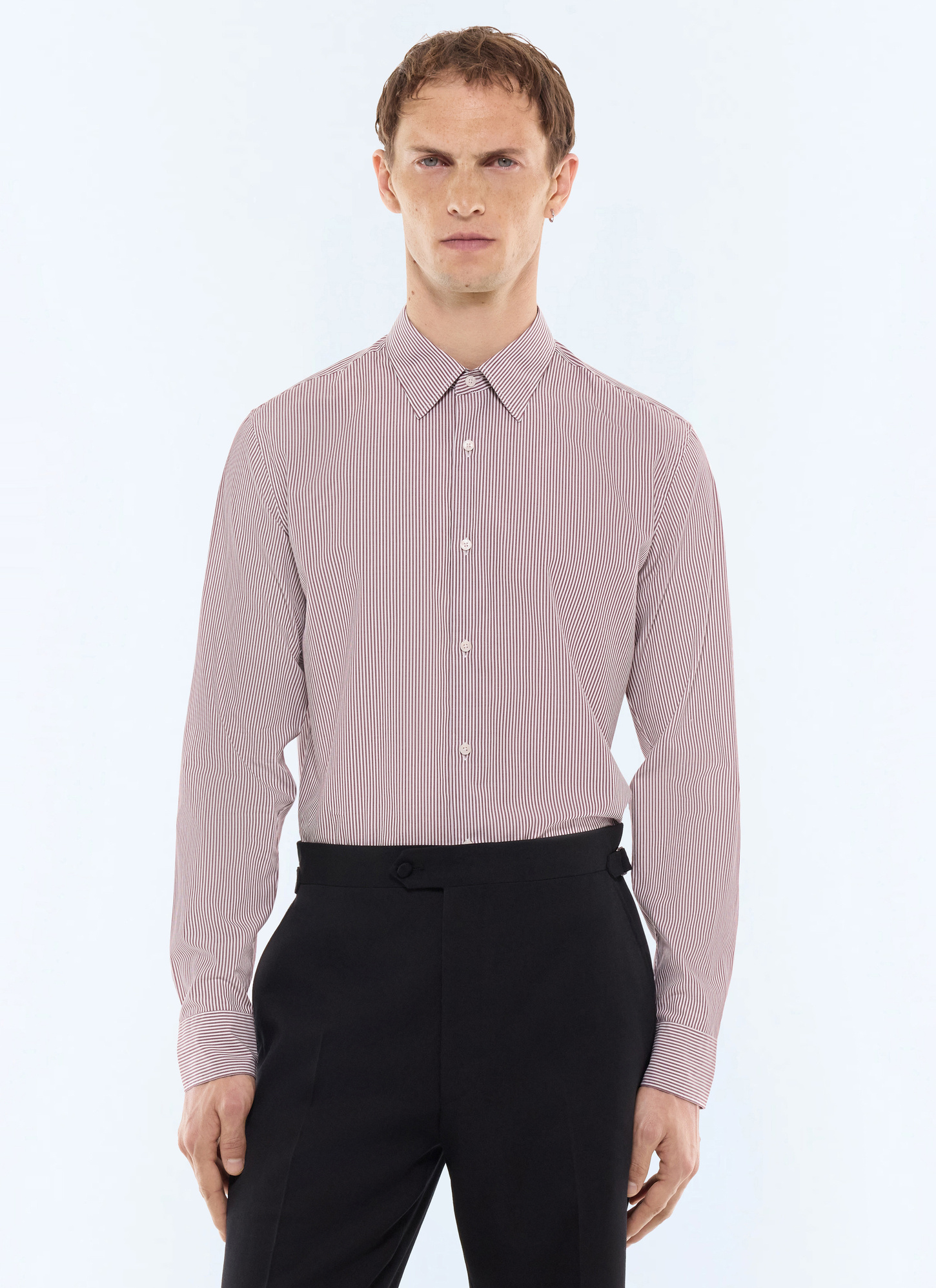 Men's shirt burgundy main fabric: 100% cottonlining: none Fursac - H3LXAN-LH07-C014